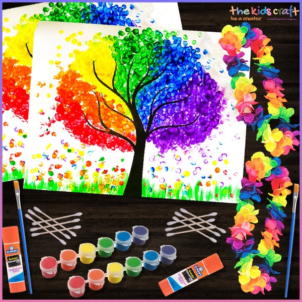 Rainbow Magical Tree DIY Kids Art Box (1-2 Crafters)