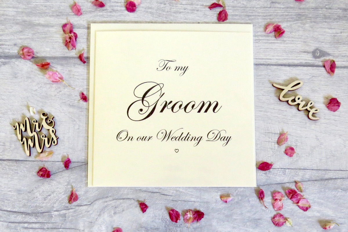 'Groom' Wedding Day Card