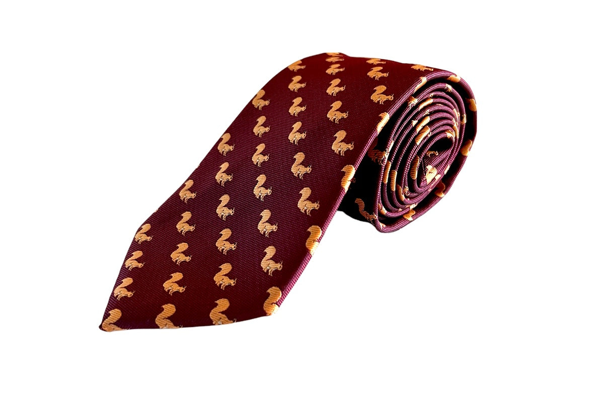 Golden Squirrels Tie