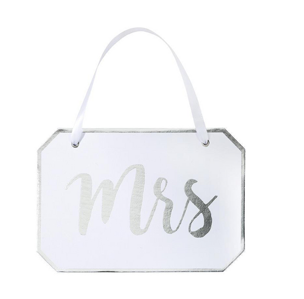 'Mrs' Decorative Sign