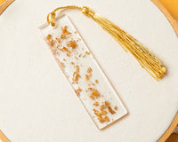 Gold Flake Mini Resin Bookmark