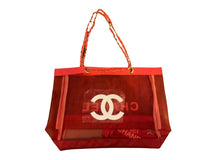 Red Mesh Chanel VIP Tote