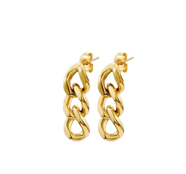 ARIA 14K Gold Chain Earrings