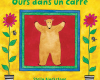 Ours dans un carre / Bear in a square - bilingual French/English paperback book - Barefoot Books