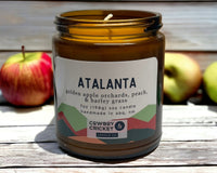 Atalanta Soy Candles and Melts - Golden Apple Orchards, Peach, & Barley Grass - Mythology Inspired