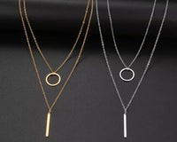 ALPHA Tarnish-free Gold|Silver Layered Necklace