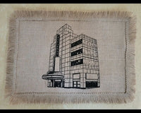 Broadway Theater Placemats - Lyceum Theatre, Broadway Theatre Sketch on Jute Placemat