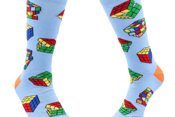 Fun Puzzle Cube Socks from the Sock Panda (Men's Sized)