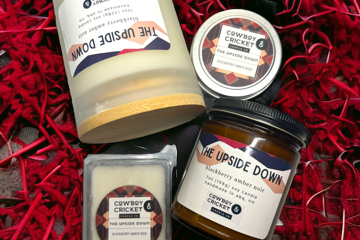 The Upside Down Soy Candles and Melts - Blackberry Amber Noir