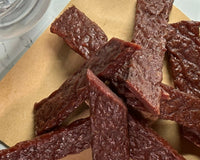 Snack Size: Boozy Jerky Style Steak Strip & Snack Stick Variety 6 Packages // 15 Servings