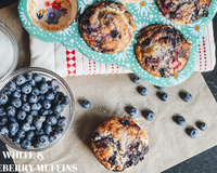 Red, White & Blueberry Muffins: 1-Time Baking Kit