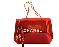 Red Mesh Chanel VIP Tote