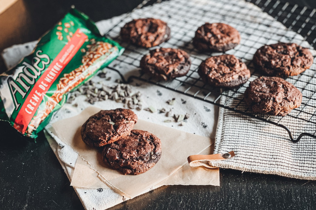 SOLD OUT: Andes Mint Double Chocolate Cookies: 1-Time Baking Kit