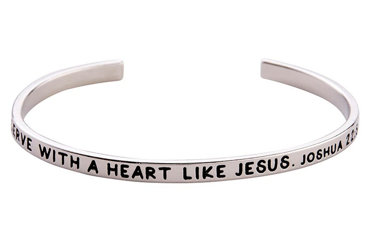 Serve with a Heart Like Jesus Bracelet (2 Pack)