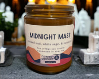 Midnight Mass Soy Candles and Melts - Smoked Oud, White Sage, & Lavender - Netflix Inspired