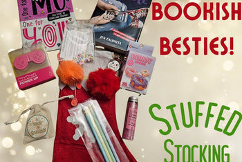 Bookish Besties stuffed stocking