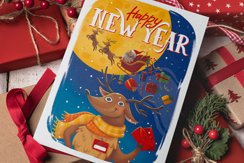 Happy New Year Puzzle Card