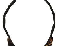 Black Tagua Bib Necklace