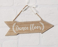 Set of 3 Wooden Wedding Signs