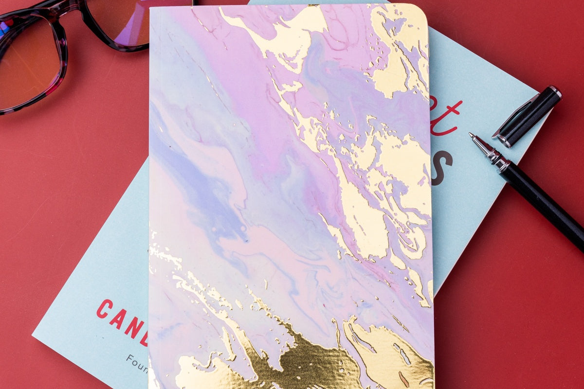 Melted Marble Layflat Notebook