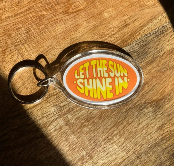 Hair Broadway Musical inspired Keychain - Let The Sun Shine In Key Chain