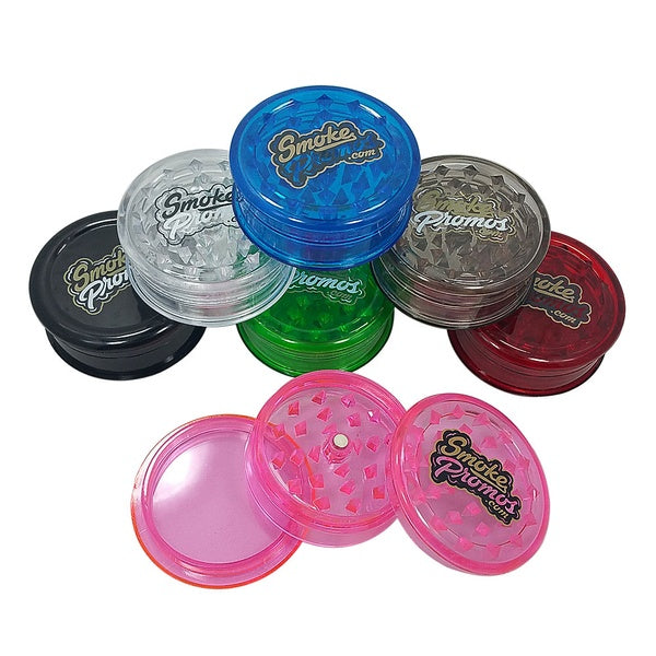 Three-Piece Acrylic Herb Grinder with Storage Compartment