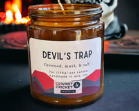 Devil's Trap Candles and Melts - Firewood, Musk, & Salt - Supernatural Inspired