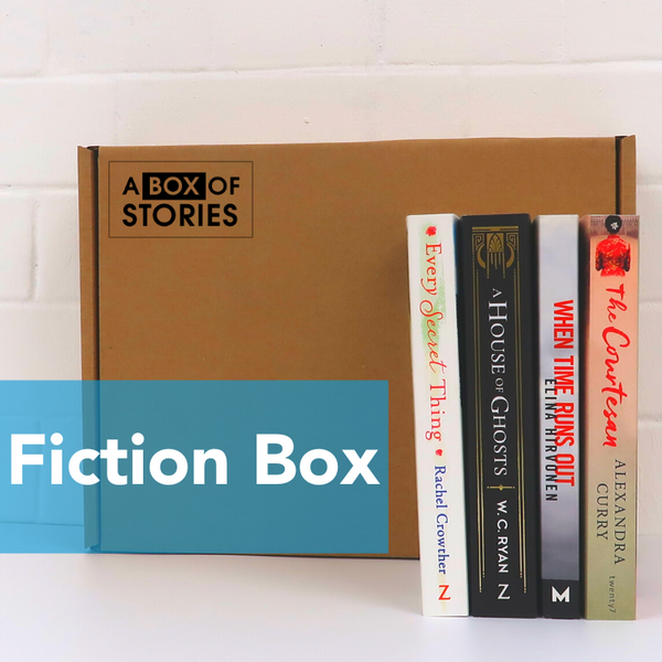 Monthly Fiction Box of 4 Surprise Books - Mystery Book Gift Box For Book Lovers