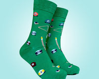 Green Billiards Sock - Men's