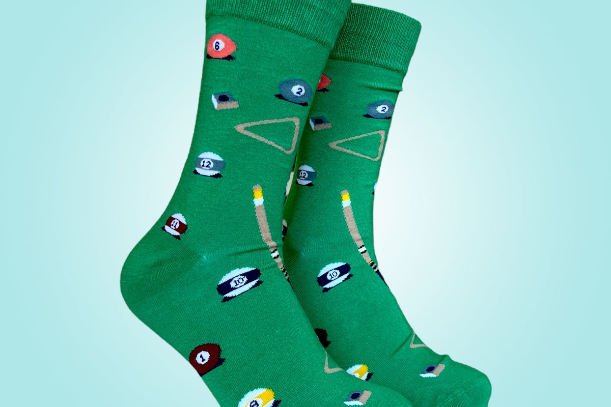 Green Billiards Sock - Men's