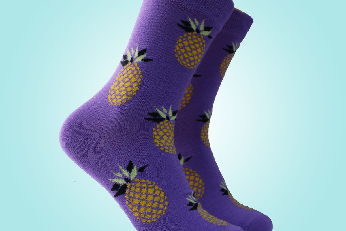 Magical Pineapples Sock -  Women's