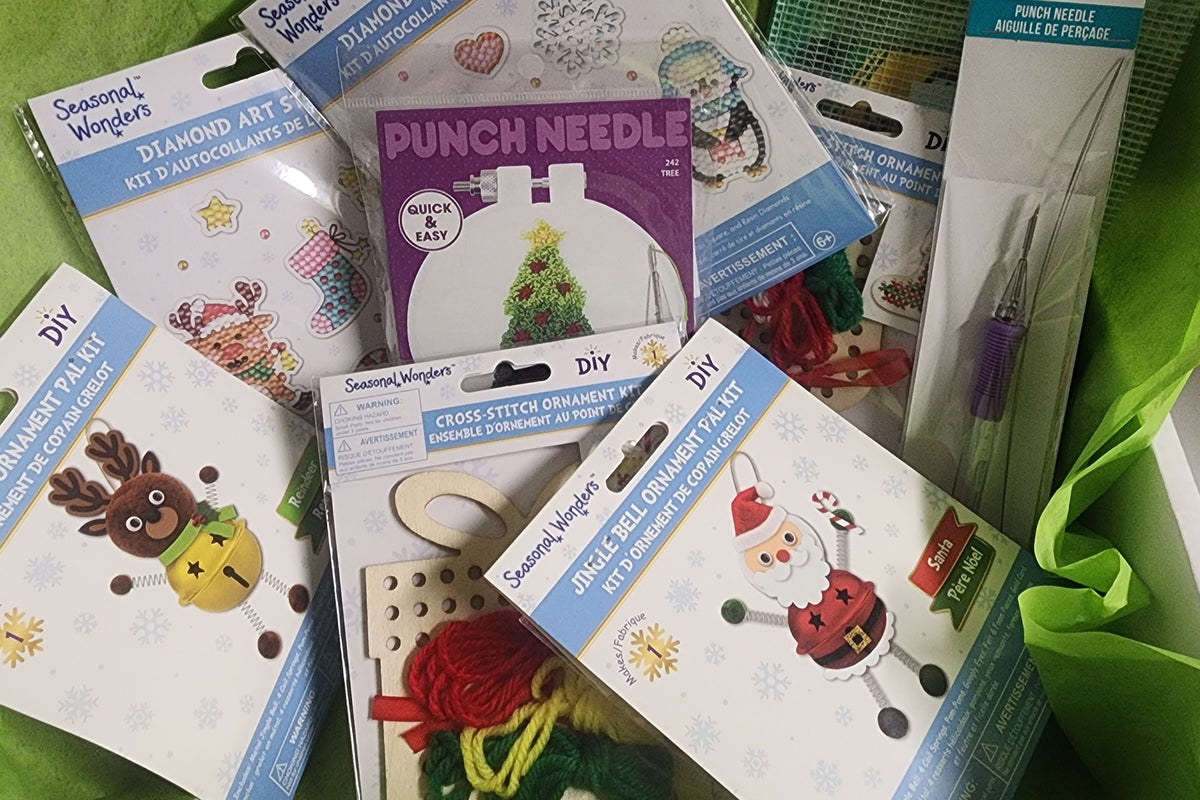 Kids Level 2 - Needlepoint & Punch Needle - Craft Subscription Box (Recommended Age 8+).