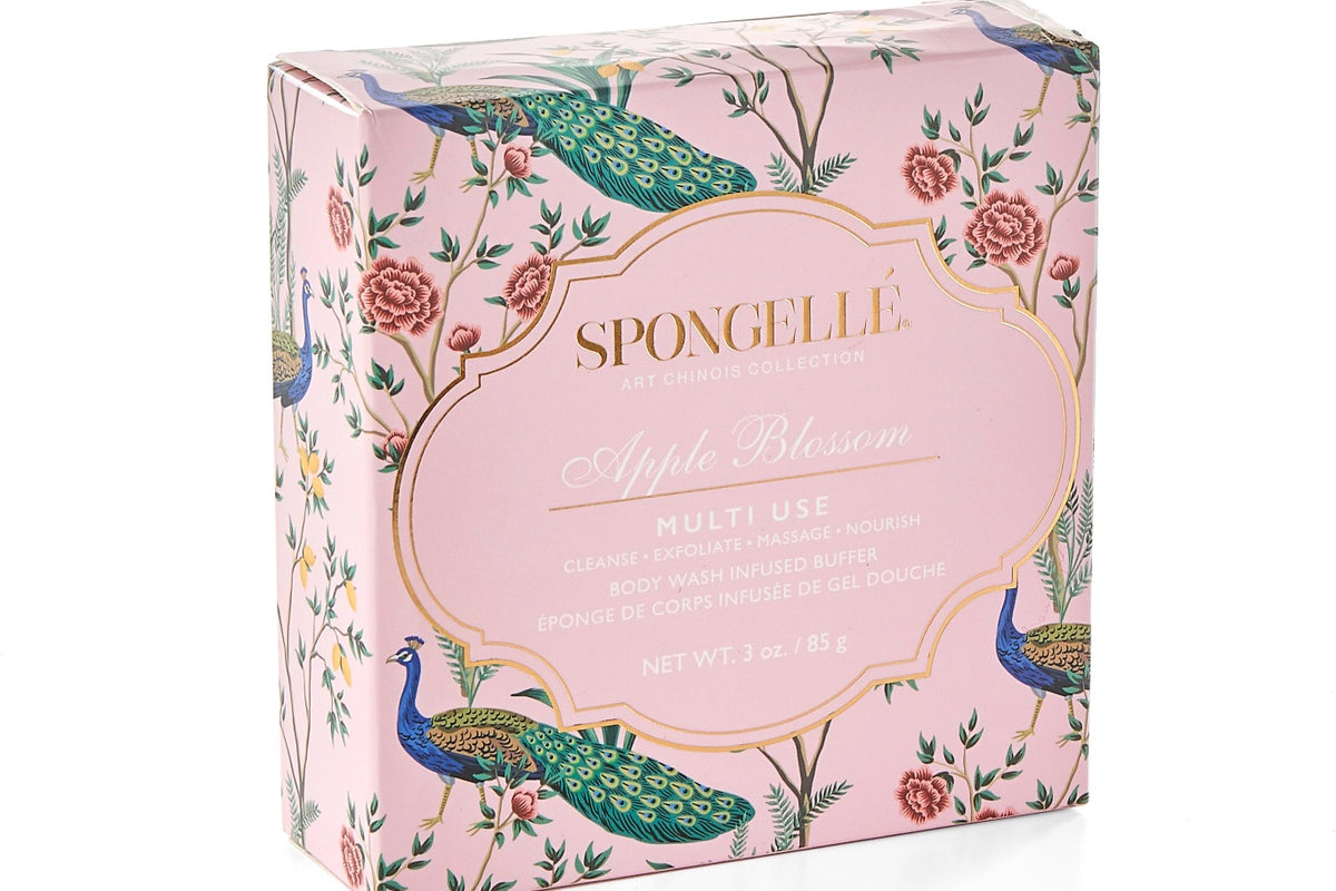 Spongelle Apple Blossom Multi-Use Body Wash Infused Buffer