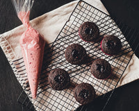 SOLD OUT: Cherry Filled Chocolate Cupcakes & Cherry Compote Buttercream: 1-Time Baking Kit