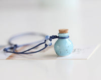 Dainty Ceramic Bottle Necklace