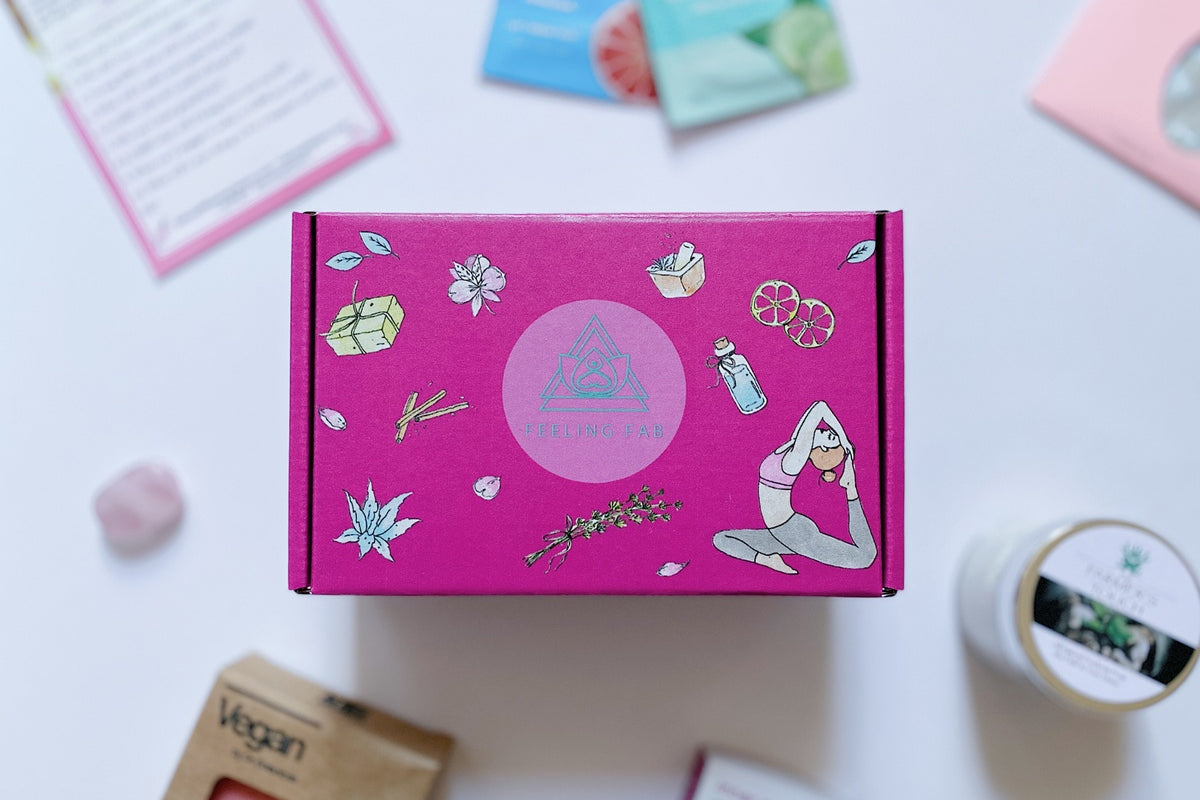 ✨💝BULK ORDER of Six Feeling Fab Premium Mystery Boxes, each box retail value over $80! PERFECT GIFTS for your coworkers, friends, family members. Six PREMIUM self-care products in each box ✨