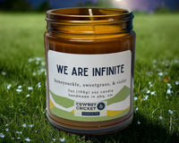 We Are Infinite Soy Candles and Melts - Honeysuckle, Sweetgrass, & Violet - Perks of Being A Wallflower Inspired