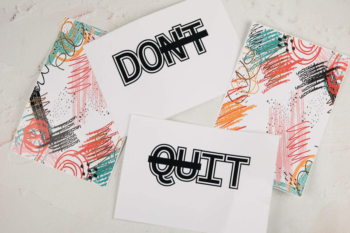 Don't Quit Care Package Sticker Kit