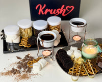 BESTSELLER! Chocolate Fondue Date Night Box | Date Night Idea at Home | Couple Anniversary Wedding Gift | Chocolate Melt At Home Gift Basket Active