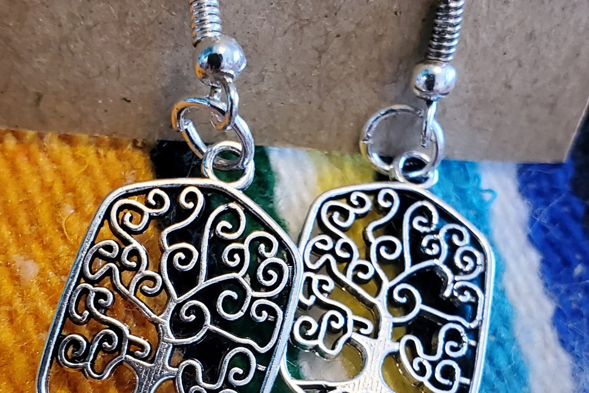 Dainty little Tree of Life earrings