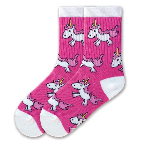 Girl's Unicorns Crew – Pink