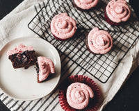 SOLD OUT: Cherry Filled Chocolate Cupcakes & Cherry Compote Buttercream: 1-Time Baking Kit