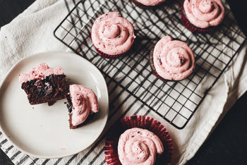 SOLD OUT: Cherry Filled Chocolate Cupcakes & Cherry Compote Buttercream: 1-Time Baking Kit