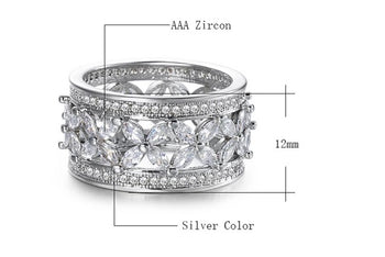 FLORAL 360 AAA Cubic Zirconia 925  Ring