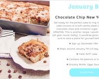 SOLD OUT: Chocolate Chip Cake: 1-Time Baking Kit