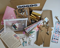 Torn Paper Art Craft Box with Tool Kit