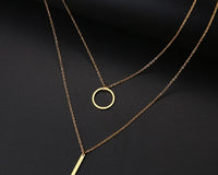 ALPHA Tarnish-free Gold|Silver Layered Necklace