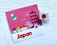 Extra Flag Pin & Country Sticker