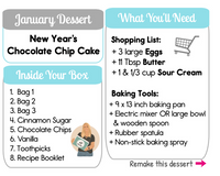 SOLD OUT: Chocolate Chip Cake: 1-Time Baking Kit