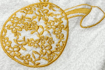 Easter Egg Embroidered Towel